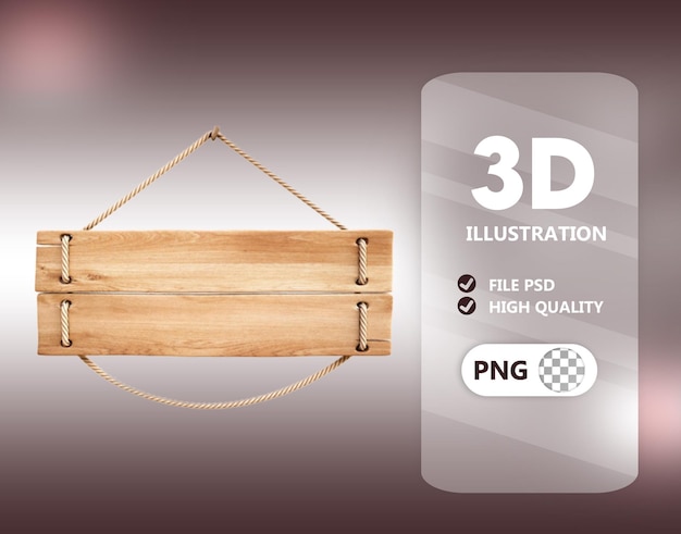 PSD Деревянная основа для 3d-рендеринга композиции
