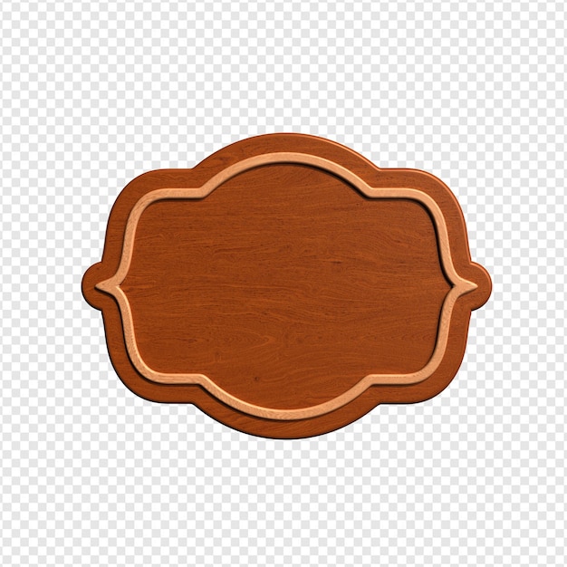 wooden base for text