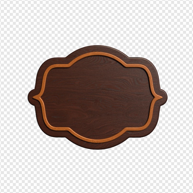 wooden base for text