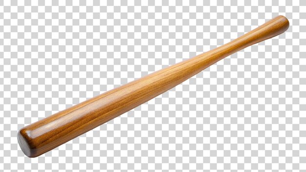 Wooden baseball bat isolated on transparent background