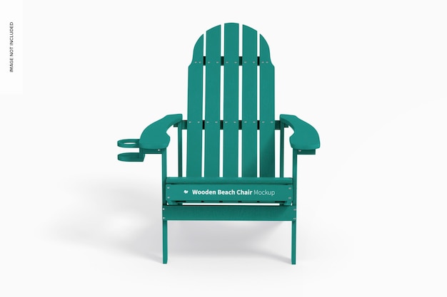 Wooden Beach Chair Mockup