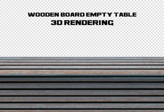 PSD wooden board empty table