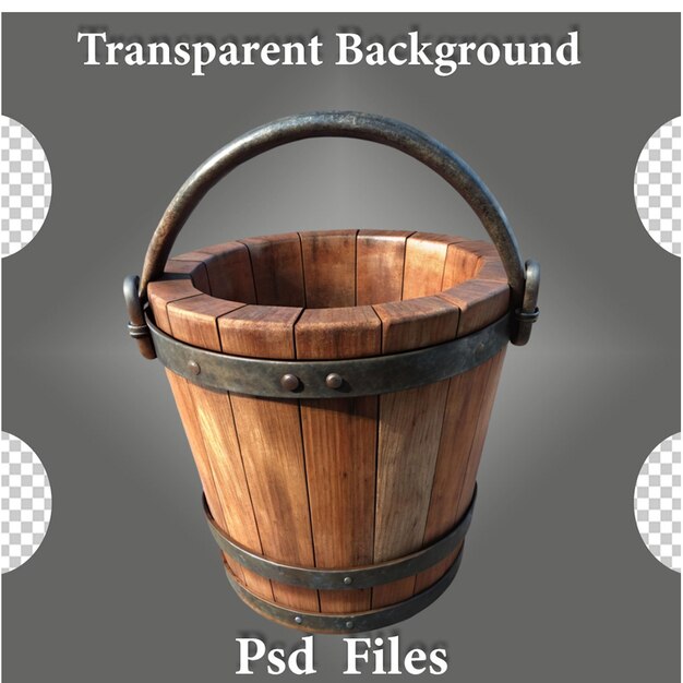 PSD wooden bucket