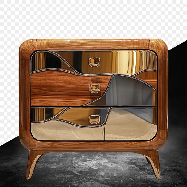 a wooden chest with a glass case that says quot the glass quot on it