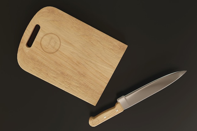 Wooden Chopping Board Mockup