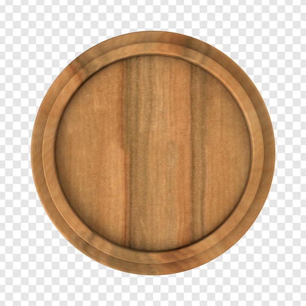 Wooden circle base for message