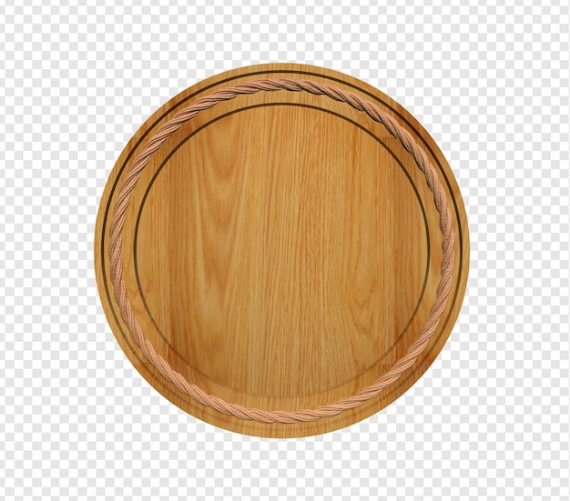 WOODEN CIRCLE WITH ROPE FOR COMPOSITION