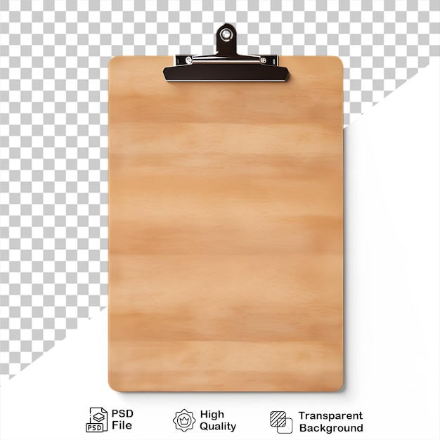 PSD Деревянная бумага для обмена сообщениями, изолированная на прозрачном фоне, включает в себя png-файл