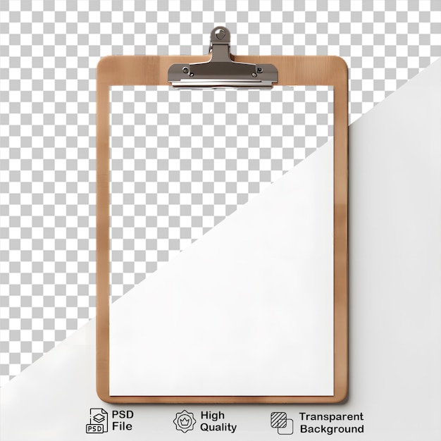 PSD Деревянная бумага для обмена сообщениями, изолированная на прозрачном фоне, включает в себя png-файл