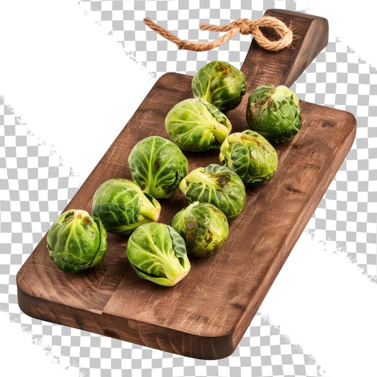PSD a wooden cutting board with a bunch of watermelon on it