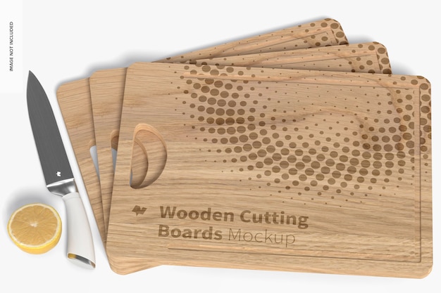 Wooden Cutting Boards mockup set