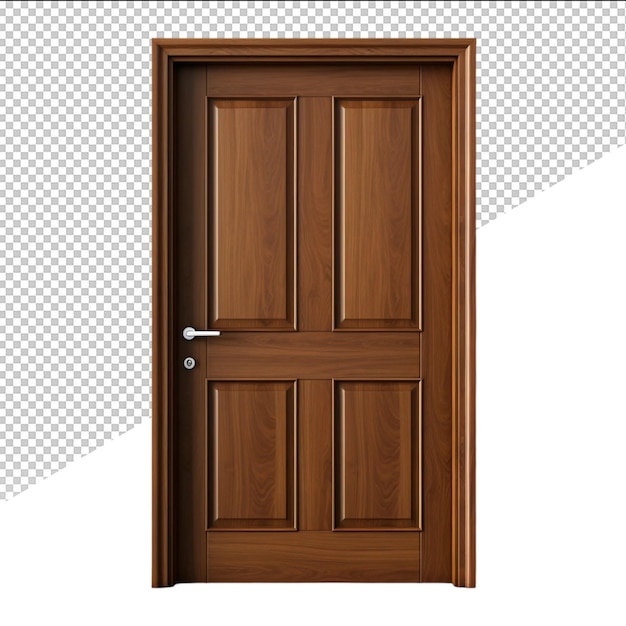 PSD a wooden door with a handle that says quot the door quot