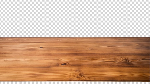 PSD wooden floor isolated on transparent background