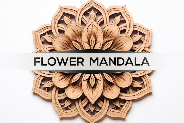 PSD wooden flower design_wooden art flower_wooden design