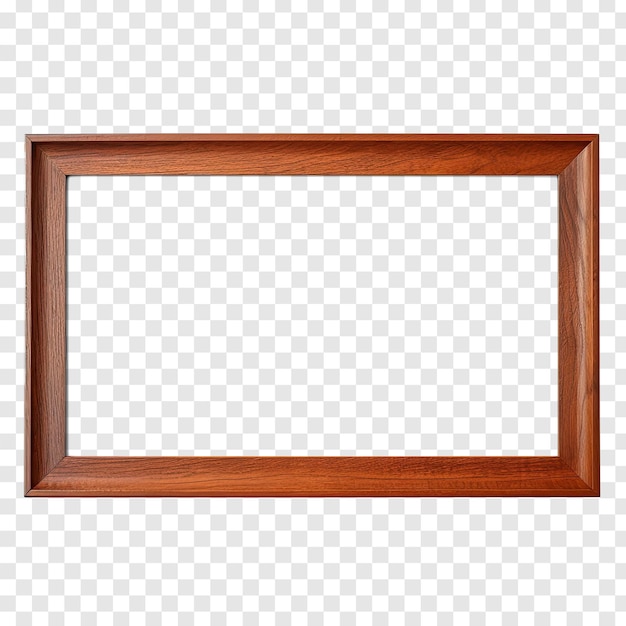 Wooden frame on transparency background psd