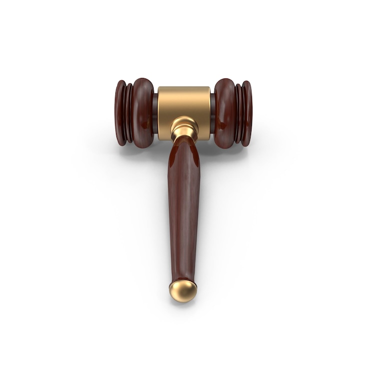 PSD a wooden gavel symbol of justice and authority