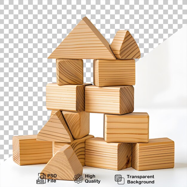 PSD a wooden house on transparent background