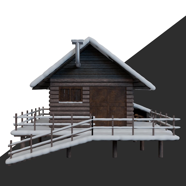 PSD wooden house