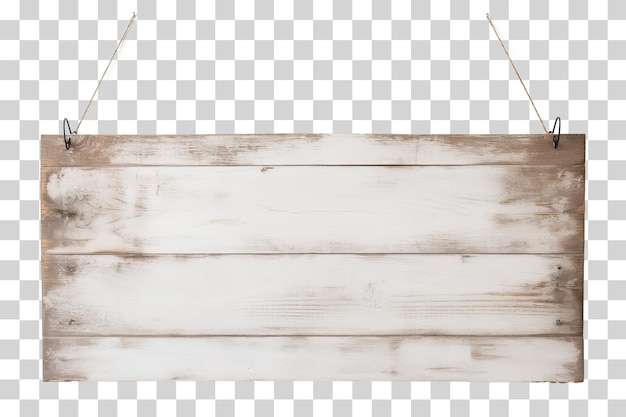 PSD targhetta in legno isolata su sfondo trasparente png