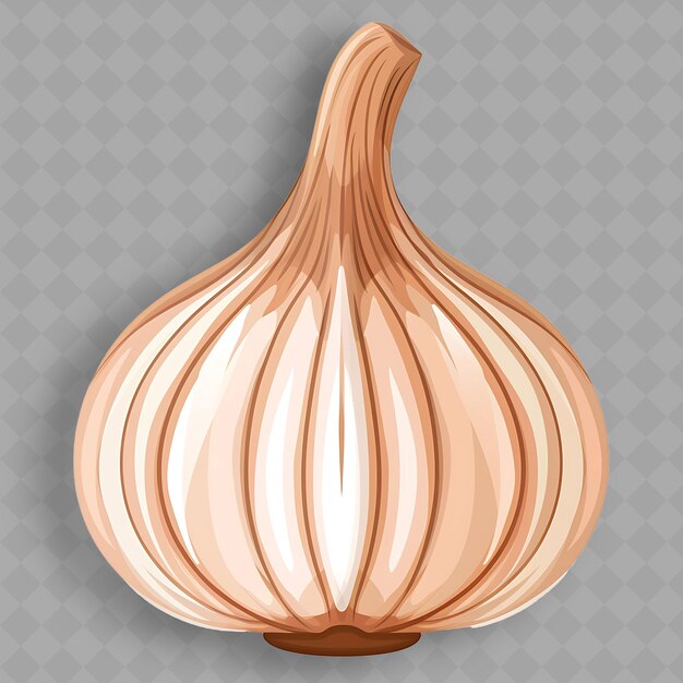 A wooden onion with a wooden base and a white background