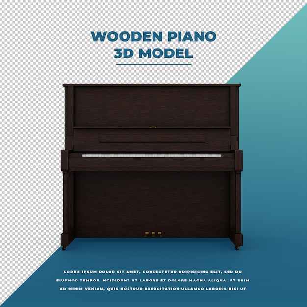 Wooden piano