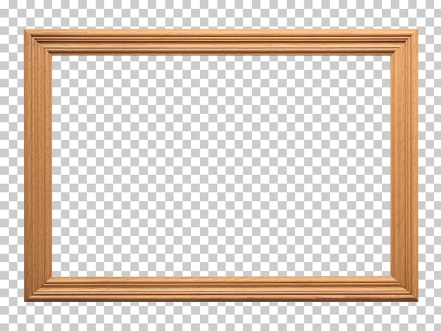 Деревянная фоторамка на прозрачном фоне png psd