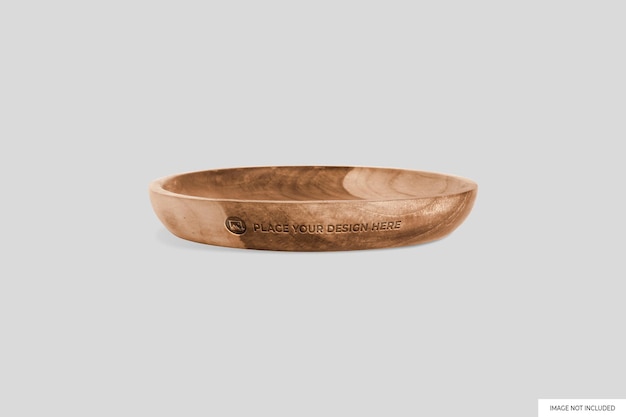 Wooden plate mockup