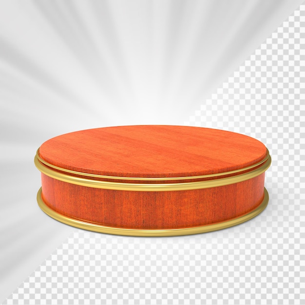 Wooden podium 3d