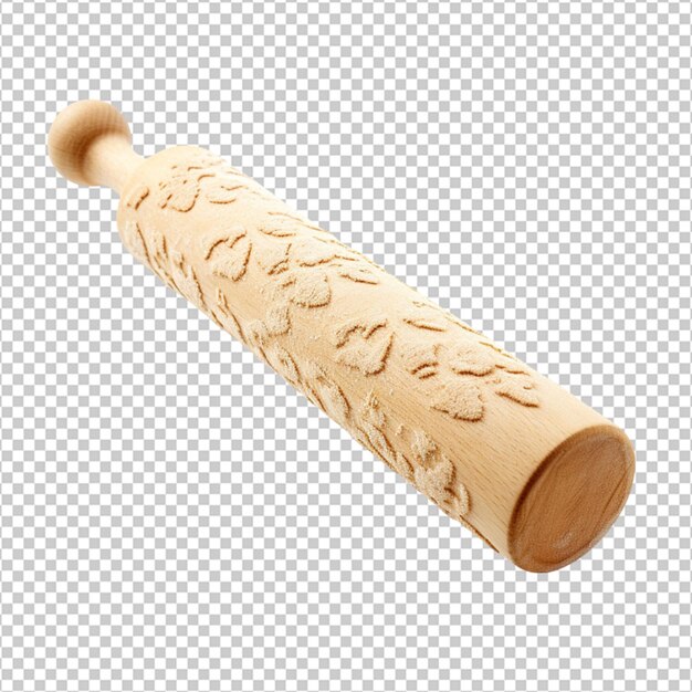 PSD wooden rollin on transparent background