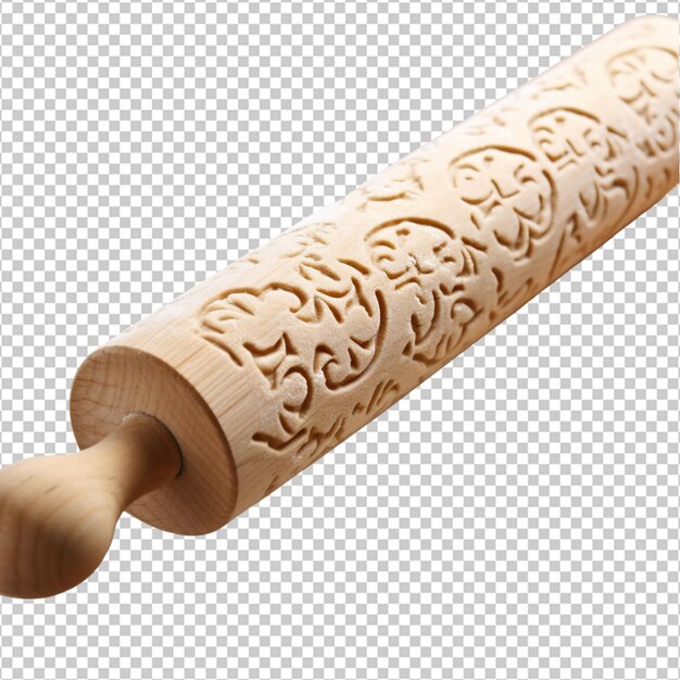 PSD wooden rollin on transparent background