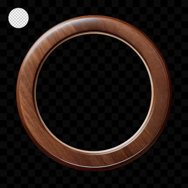 wooden round frame