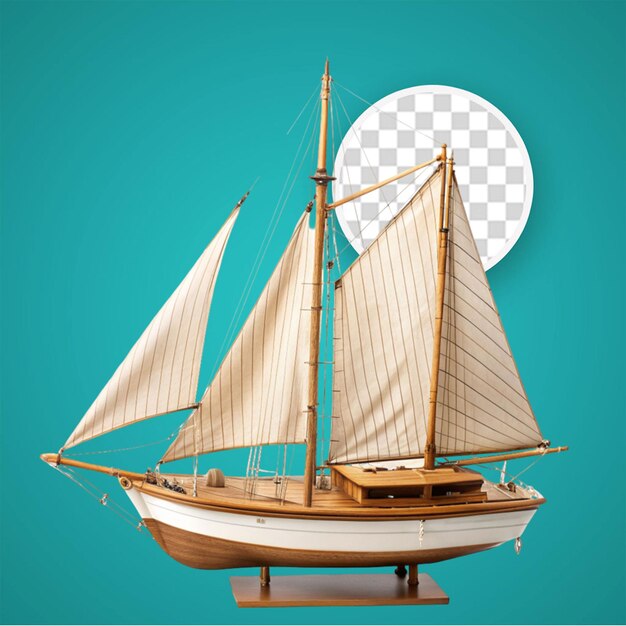 PSD wooden sailing ship