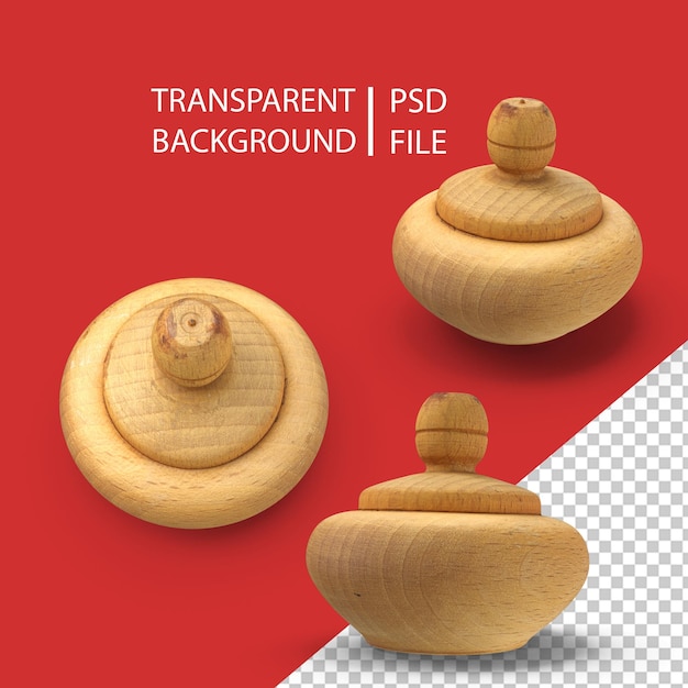 PSD wooden salt cellar png