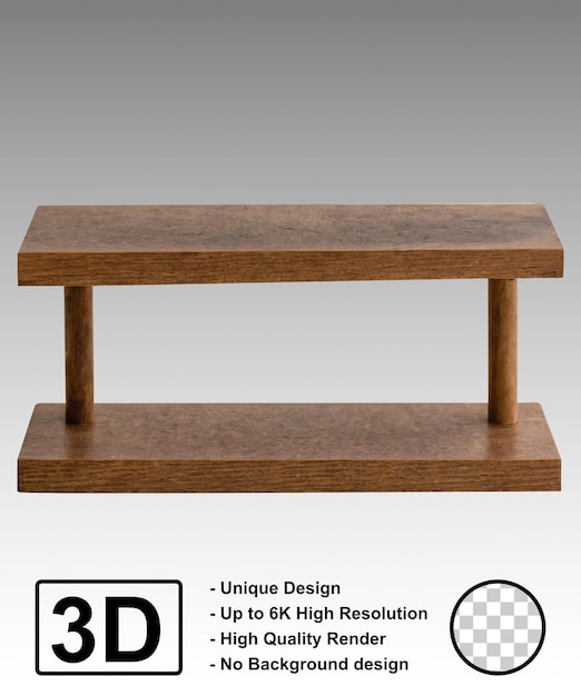 Wooden Shelf Mockup Design Product Stand Display Food and Cosmetic