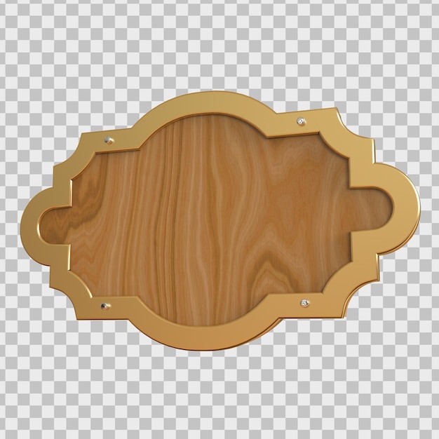 wooden sign board isolated