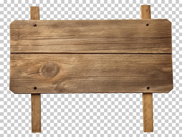 Деревянный знак на прозрачном фоне png psd