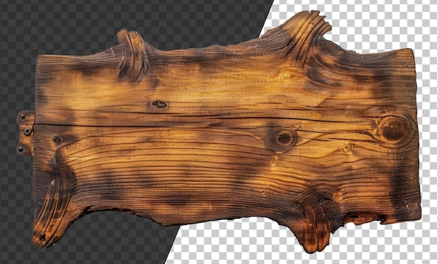 PSD un cartello di legno png