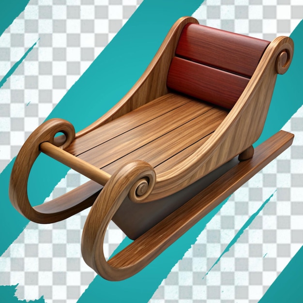 Wooden sleigh