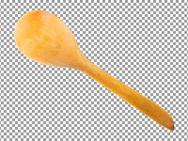 wooden spoon isolated transparent background