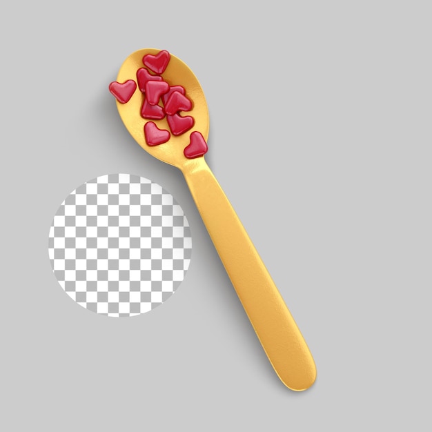 PSD wooden spoon for your attribute design