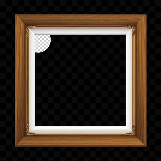 wooden square frame