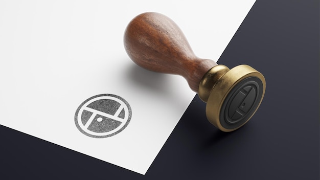 Wooden Stamp Mockup