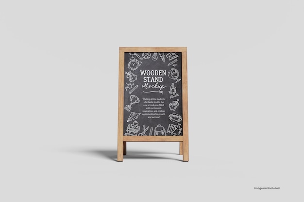 wooden stand Mockup