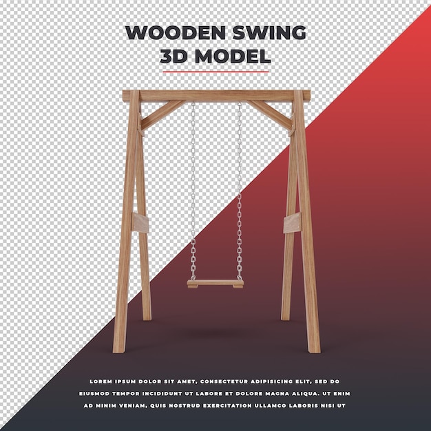 Wooden swing