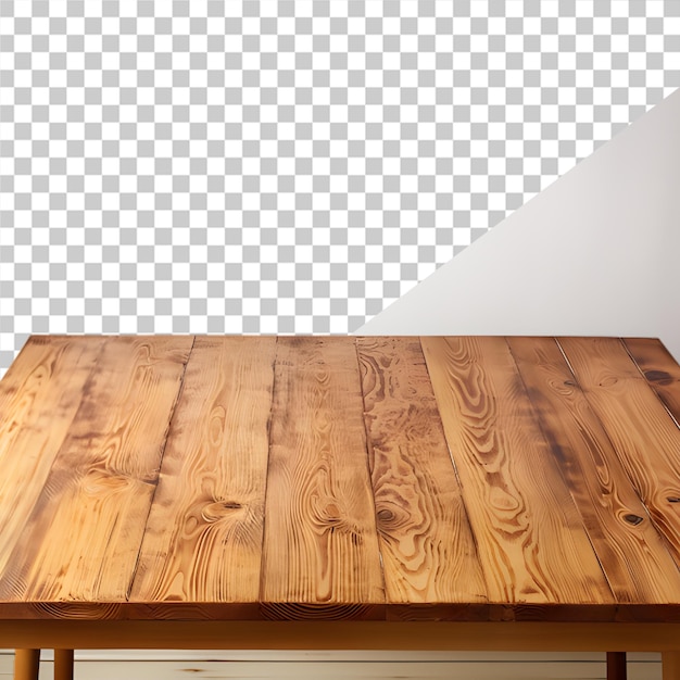 PSD 透明な背景の木製のテーブル