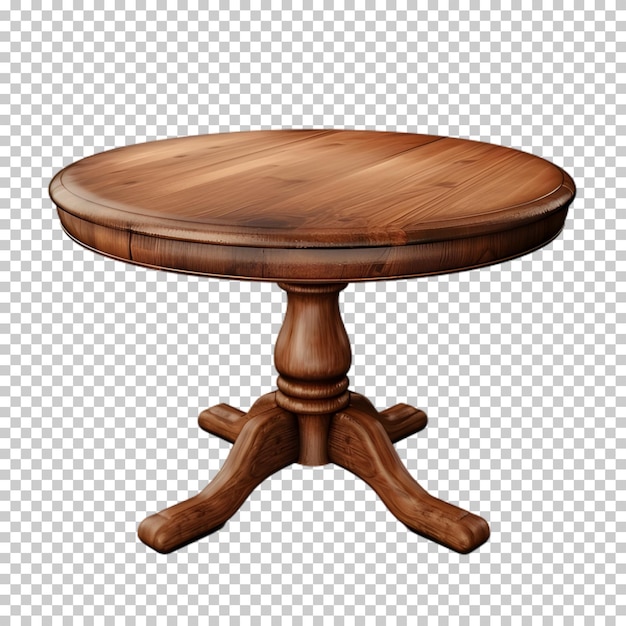 PSD tavolo di legno png su sfondo trasparente