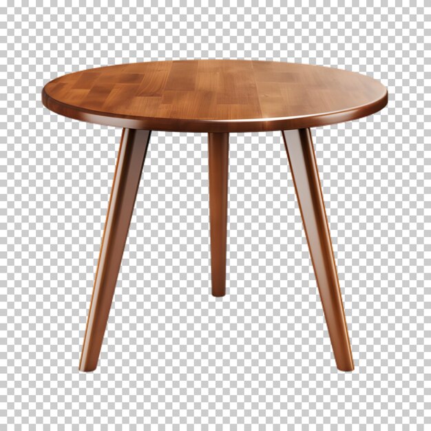 PSD wooden table png on transparent background