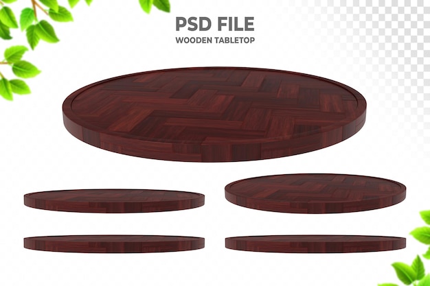 Wooden tabletop 3d render