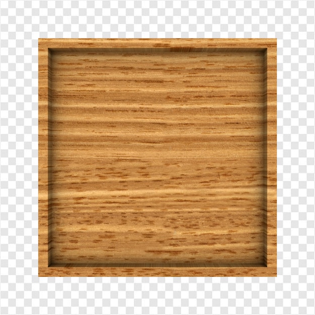 PSD a wooden tray with a blank space for a product - empty tray, hd png download