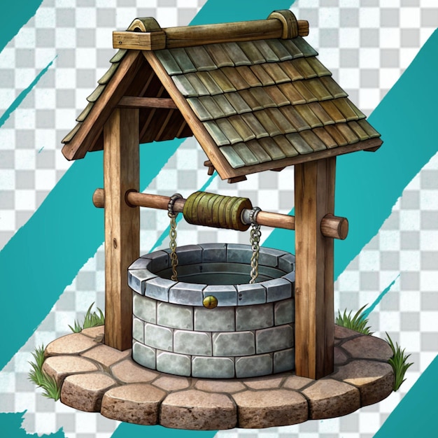 PSD wooden water well